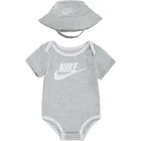 Nike Bodysæt - Bøllehat/Body K/Æ - Grey Heather - - 6-12 mdr - Body K/Æ