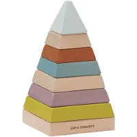 Kids Concept Stabletårn - Plocktorn Pyramid - Neo - Multi - - OneSize - Stablelegetøj