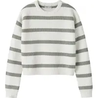 Name it Pullover lysegrøn / hvid
