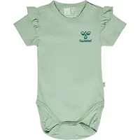 Hummel Body k/æ - hmlTalya Ruffle - Silt Green - - 1 år (80) - Body K/Æ