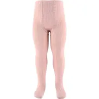 Condor Strømpebukser - Viskose - Rib - Rosa m. Glimmer - - 3-4 år (98-104) - Strømpebukser