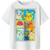 Name it T-shirt - Noos - NkmDams - Pokemon - Bright White - - 11-12 år (146-152) - T-Shirt
