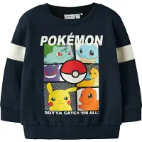 Name it Sweatshirt 'NMMJussy Pokemon' navy / gul / grøn / orange