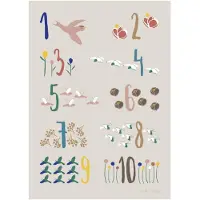 Sebra Plakat - Singing Birds - - OneSize - Plakat