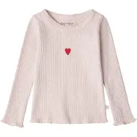 That's Mine Bluse - Rib - Sigga - Perfectly Pale - - 4 år (104) - Bluse