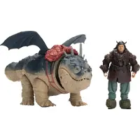 Dragons Deluxe Viking Og Drage-gronckle + Fishlegs Figur
