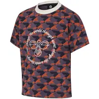 Hummel T-shirt - HMLArmelia - Lilla/Rød - - 8 år (128) - T-Shirt