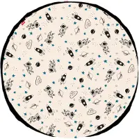 Play & Go Legetøjstæppe - Ø140 cm - Space Glow - - OneSize - Legetæppe