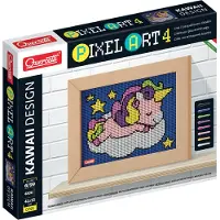 Quercetti PixelArt 4 - Enhjørning - 4800 Dele - 0795 - - OneSize - Kreasæt