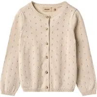 Wheat Cardigan - Strik - Maia - Off White m. Hulmønster - - 10 år (140) - Cardigan