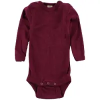 Engel Body l/æ - Uld/Silke - Blommelilla - - 98/104 - Body L/Æ