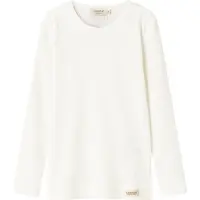 MarMar Bluse - Rib - Plain - Noos - Gentle White - - 5 år (110) - Bluse