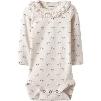 Lil´ Atelier Lil' Atelier Body l/æ - Rib - NbfGago - Almost Mauve/Tulip - - 68 - Body L/Æ