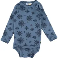 Joha Body l/æ - Uld - Blå - - 80 - Body L/Æ