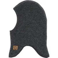 Mikk-Line Elefanthue - Uld - 1-lags - Noos - Anthracite Melange - - 86/92 - Elefanthue - Enkelt