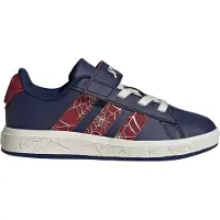 Adidas Sportssko 'Marvel Spider-Man Grand Court' mørkeblå / vinrød / hvid