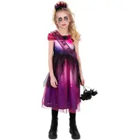 Smiffys Udklædning - Scream Queen - Lilla/Rosa - - 7-9 år (122-134) - Udklædning