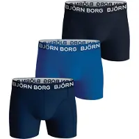 Björn Borg Boxershorts - 3-pak - Blå - - 13-14 år (158-164) - Boxershorts