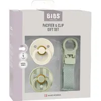 BIBS Colour Gavesæt - Sutter/Suttesnor - Str. 1 - Sage - - 0-6 mdr - Sutter