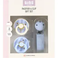 BIBS Colour Gavesæt - Sutter/Suttesnor - Str. 2 - Dusty Blue - - 6-18 mdr - Sutter