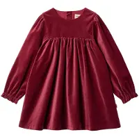 Wheat Kjole - Velour - Elvira - Ruby Red - - 4 år (104) - Kjole