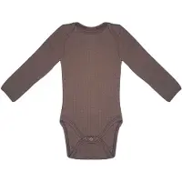 Smallstuff Body l/æ - Uld - Rose Brown - - 3 år (98) - Body L/Æ