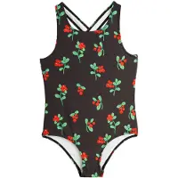 Mini Rodini Badedragt - Lingonberries - Sort - - 2-3 år (92-98) - Badetøj