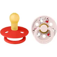 BIBS x Moomin Colour Sutter - Str. 1 - 2-pak - Candy Apple Mix - - 0-6 mdr - Sutter