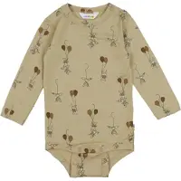 Joha Body l/æ - Uld - Beige m. Kaniner - - 60 - Body L/Æ