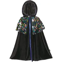 Souza Udklædning - Kappe - Bella - Sort/Blå - - 8-10 år (128-140) - Udklædning
