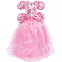 Great Pretenders Udklædning - Prinsessekjole - Royal Pretty Pink - - 7-8 år (122-128) - Udklædning