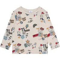 Hust and Claire Bluse - HCAnton Badges - Wheat Melange - - 2 år (92) - Bluse