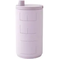 Design Letters Termokop - Travel - 350 ml - Rosa m. Life - - OneSize - Termoflaske