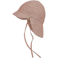 Huttelihut Legionærhat - Stripe - Irish Cream - - 74/80 - Solhat
