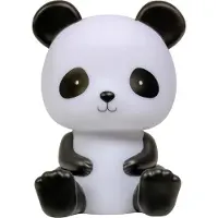 A Little Lovely Company Natlampe - Panda - 19 cm - Sort/Hvid - - OneSize - Natlampe