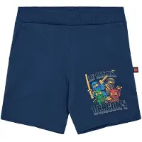 Lego Wear LEGO Ninjago Shorts - LwPasi 303 - Mørkeblå m. Print - - 5 år (110) - Shorts