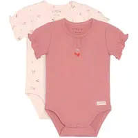 Fixoni Bodyer k/æ - 2-pak - Dusty Rose - - 68 - Body K/Æ