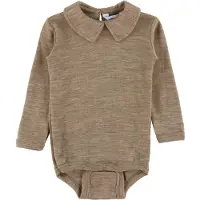 Joha Body l/æ - Uld/Silke - Beige Melange - - 80 - Body L/Æ