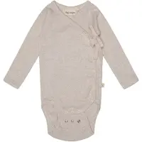 Thats Mine That's Mine Slå-om Body - Becca - Rib - Light Brown Melange - - 62 - Body L/Æ