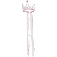Great Pretenders Udklædning - Ribbon Tiara - Pink - - OneSize - Udklædning