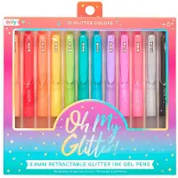 Ooly Farvekuglepen - Gel - Oh My Glitter! - 12 Stk - Multifarve - - OneSize - Farvesæt