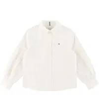 Tommy Hilfiger Skjorte - Broidery Anglais Woven - Ecru - - 14 år (164) - Skjorte