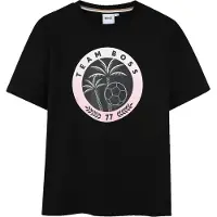 BOSS T-shirt - Team - Sort/Rosa - - 8 år (128) - T-Shirt