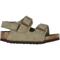 Birkenstock Sandaler - Milano HL Suede - Taupe - - 29 - Sandal