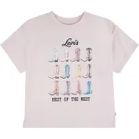 Levi's T-shirt - Crystal Pink m. Print - - 8 år (128) - T-Shirt