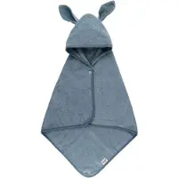 BIBS Badeslag - 68x66 cm - Kangaroo - Petrol - - OneSize - Babyhåndklæde