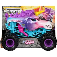 Monster Jam Truck - 1:24 - Die Cast - Sparkle Smash - - OneSize - Bil