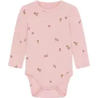 Hust and Claire Body l/æ - Bambus - Buller - Dusty Rose - - 3 år (98) - Body L/Æ