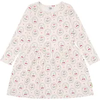 Hust & Claire Kjole - Rib - Modal - HCDonna - Ivory - - 8 år (128) - Kjole