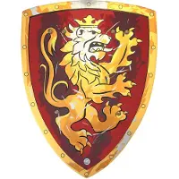 Liontouch Udklædning - Noble Knight-Skjold - Rød - - OneSize - Udklædning